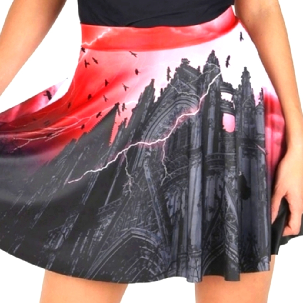 Blackmilk Demonized Pocket Skater Skirt - LIMITED
